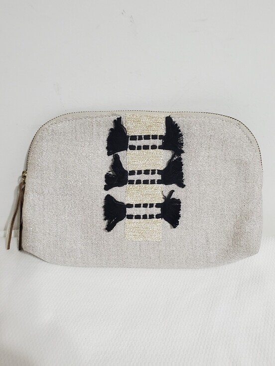 Anthropologie Handbags - Anthropologie Joni Glitter Canvas  Wristlet Pouch Pochette